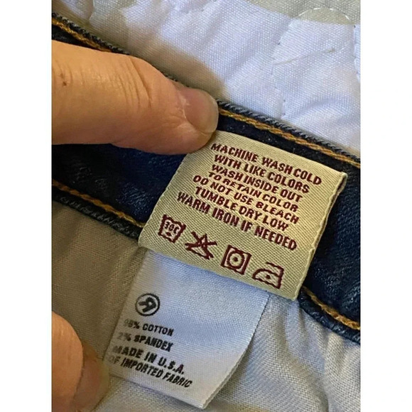 BIG STAR 26L Liv Boot Cut Low Cut Blue Jeans Distressed Whiskered Embroidered - Picture 8 of 16